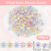 300Pcs Transparent Acrylic Beads TACR-SP0001-04-2