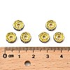 Brass Grade A Rhinestone Spacer Beads RSB038NF-14G-2