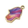 304 Stainless Steel Enamel Pendants STAS-P377-11G-C-2