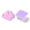 Translucent Resin Pendants RESI-A025-06D-3