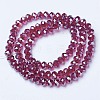 Electroplate Glass Beads Strands EGLA-A034-T4mm-A02-2