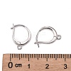 Rhodium Plated 925 Sterling Silver Leverback Earring Findings X-STER-I017-087P-3