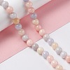 Natural Jade Imitation Morganite Beads Strands G-I334-04B-4