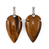 Natural Tiger Eye Pendants G-H359-04P-06-1