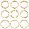 18Pcs 3 Style Brass Bead Frame KK-BBC0019-30-1