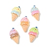 Opaque Resin Imitation Food Cabochons RE-CBA1274-03-1