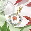 Natural Flower Amazonite Chip Pendant Decoration KEYC-JKC00976-02-2