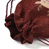 Christmas Theme Jute Cloth Storage Bags ABAG-F010-01B-01-4