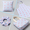 Bowknot & Tartan Pattern Cotton Fabric DIY-WH0890-31B-5