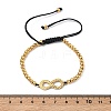 304 Stainless Steel Infinity Link Bracelets BJEW-F534-01G-5