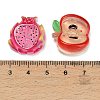 Fruit Transparent Resin & Paillette Cabochons RESI-C074-04-3