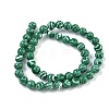 Synthetic Malachite Beads Strands G-I199-32-8mm-L-4