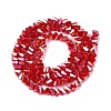 Electroplate Opaque Glass Beads Strands EGLA-Q139-01A-C10-2