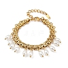 304 Stainless Steel Charm Bracelets BJEW-C129-02G-2