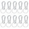 Alloy Push Gate Snap Keychain Clasp Findings KEYC-GA0001-01-1