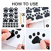 Waterproof Dog Paw Prints Pattern Paper Stickers DIY-WH0175-10-7