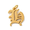 Ion Plating(IP) 304 Stainless Steel Charms STAS-I010-01G-H-1
