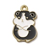 Golden Plated Alloy Enamel Pendants ENAM-L049-01G-09-1
