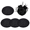 Imitation Hemp Round Fascinator Hat Base for Millinery LS-AJEW-WH0472-45A-02-1