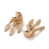 Alloy Rhinestone European Beads FIND-Q115-04G-2