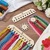 4Pcs Wood Thread Winding Boards AJEW-WH0534-51B-5