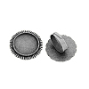 Vintage Adjustable Iron Finger Ring Components Alloy Cabochon Bezel Settings PALLOY-Q300-14AS-NR-1