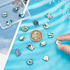 16Pcs 4 Style Natural Shell Cabochons SSHEL-BC0001-23-3