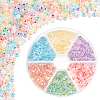   1800Pcs 6 Colors Glass Round Seed Beads SEED-PH0001-90-1
