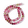 K9 Glass Imitation Cherry Quartz Beads Strand GLAA-G086-01B-3