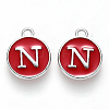 Platinum Plated Alloy Enamel Charms LS-ENAM-S118-03N-P-1