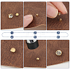 6 Styles Brass Rhinestone Rivets KK-WR0001-28-3