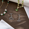 2Pcs 2 Styles 304 Stainless Steel Chain Extender STAS-BBC0008-10P-3