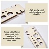 Unfinished Wood Pendants WOOD-WH0026-37D-01-4