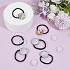 20Pcs Stainless Steel Elastic Hair Ties Findings OHAR-UN0001-01-2