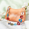 WADORN 1Pc Resin & Aluminum Chain Bag Straps FIND-WR0007-84-4