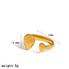 304 Stainless Steel Cuff Open Rings WG8B2A1-03-1