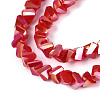 Electroplate Opaque Glass Beads Strands GLAA-N022-4mm-02-3