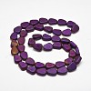 Frosted Electroplate Glass Beads Strands EGLA-M003-M-3