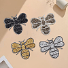 8Pcs 4 Colors Rhinestones Sew on/Iron on Patches DIY-GF0014-04-7