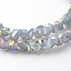 Electroplate Glass Bead Strands EGLA-J138-A-FR02-1