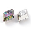 Embossed Glass Rhinestone Pendants GLAA-J101-04B-001VO-3