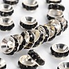 Brass Rhinestone Spacer Beads RB-A020-7mm-02S-1