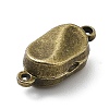 Brass Magnetic Clasps with Loops KK-Q785-08AB-3