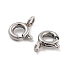 Non-Tarnish 316 Stainless Steel Spring Ring Clasps STAS-B072-08P-01-2