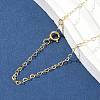 1/20 14K Gold Filled Heart Link Chain Necklaces for Women NJEW-Z068-03G-02-3