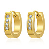 Luxury European Style Flat Round Diamond Inlaid Earrings for Daily Wear UY6316-1-1