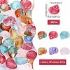 CHGCRAFT 90pcs 6 Colors Transparent Glass Beads GLAA-CA0001-47-2