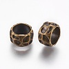 Rondelle Tibetan Style Alloy Beads MLF10982Y-NF-1