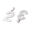 10Pcs 10 Style 201 Stainless Steel Pendants STAS-UN0024-98-3