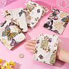 15Pcs 3 Styles Butterfly Printed Polycotton(Polyester Cotton) Packing Pouches Drawstring Bags ABAG-TA0002-14-6